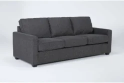 Mathers Slate 91" Sleeper Sofa -Living Room Furniture Shop 301531 grey fabric sofa side 18