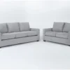 Mathers Oyster 2 Piece Queen Sleeper Sofa & Loveseat Set