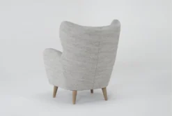 Charissa Wingback Chair -Living Room Furniture Shop 302184 grey polyester accent chair side 18