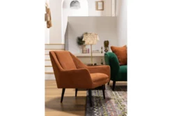 Leon Copper Accent Chair -Living Room Furniture Shop 302190 yellow polyester accent chair room 60