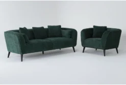 Malika Green 2 Piece Sofa And Chair Set