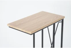 Colter Metal + Wood C-Table -Living Room Furniture Shop 302383 black metal accent table detail 44