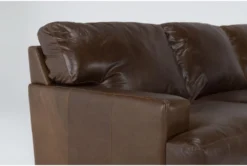 Grisham Leather 68" Loveseat -Living Room Furniture Shop 302421 brown leather loveseat detail 44