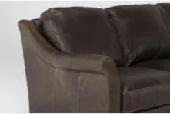 Langston Leather 2 Piece Sofa And Loveseat Set -Living Room Furniture Shop 302482 brown leather sofa and loveseat set detail 45