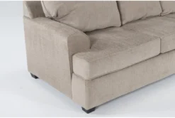 Alessandro Mocha Queen Sleeper Sofa -Living Room Furniture Shop 303466 brown fabric sofa detail 442