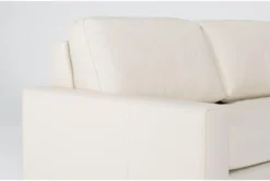 Mackenzie White Leather 74" Queen Sofa Sleeper -Living Room Furniture Shop 303878 white leather sleeper detail 46