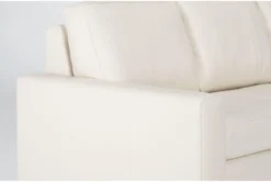 Mackenzie White Leather 80" Queen Plus Sofa Sleeper -Living Room Furniture Shop 303880 white leather sleeper detail 45
