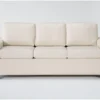 Mackenzie White Leather 80" Queen Plus Sofa Sleeper