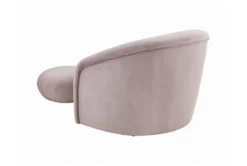 Maisy Mauve Velvet Accent Chair + Ottoman Set -Living Room Furniture Shop 304107 purple fabric accent chair back 82