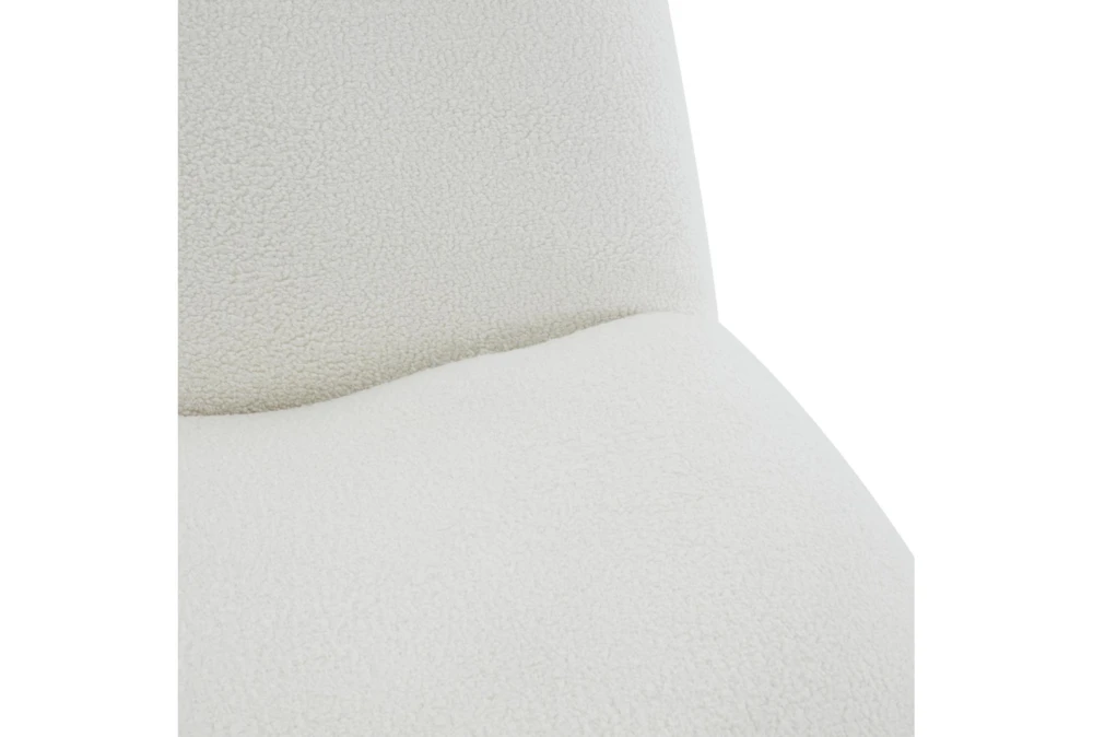 Ardis White Boucle Swivel Chair 3 Ardis White Boucle Swivel Chair - Image 3