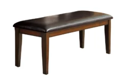 Kian 48" Faux Leather Bench