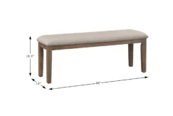 Gilman 48" Brown Bench 7 Gilman 48" Brown Bench -Living Room Furniture Shop 304391 brown wood dining bench detail 44