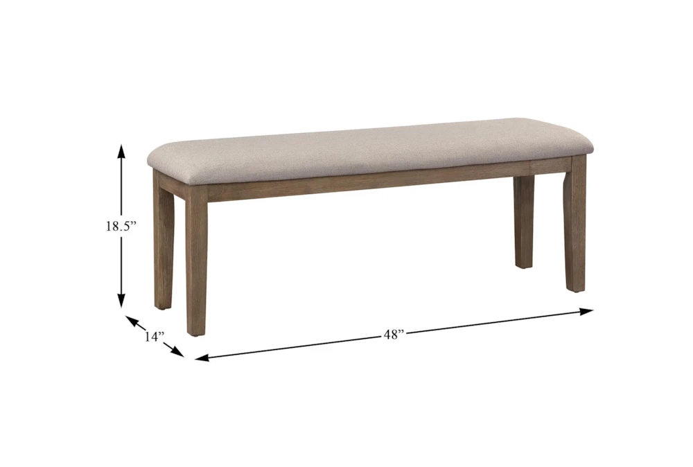 Gilman 48" Brown Bench 3 Gilman 48" Brown Bench - Image 3