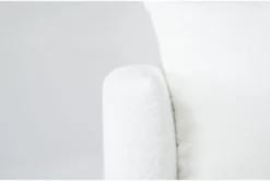 Edge White Chenille 37" Swivel Accent Chair 13 Edge White Chenille 37" Swivel Accent Chair -Living Room Furniture Shop 304796 white fabric accent chair detail 46