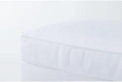 Edge Chenille Ottoman -Living Room Furniture Shop 304799 white fabric ottoman detail 44