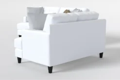 Edge Chenille Sofa/Loveseat Set -Living Room Furniture Shop 304801 white fabric sofa and loveseat set side 20