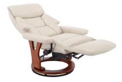 Nigel Cobblestone Faux Leather Swivel Recliner With Adjustable Headrest 5 Nigel Cobblestone Faux Leather Swivel Recliner With Adjustable Headrest -Living Room Furniture Shop 304968 natural polyurethane recliner detail 44