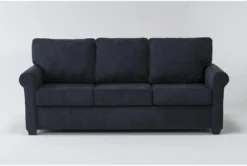 Athos Midnight Blue 86" Queen Sleeper Sofa
