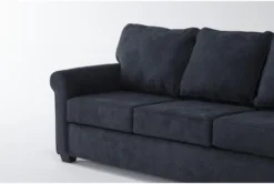 Athos Midnight Blue 86" Queen Sleeper Sofa With Reversible Chaise 13 Athos Midnight Blue 86" Queen Sleeper Sofa With Reversible Chaise -Living Room Furniture Shop 305930 blue fabric reversible sofa chaise detail 46