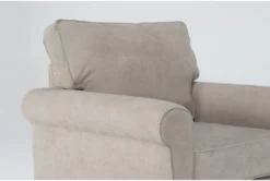 Athos Cream Chair -Living Room Furniture Shop 305950 beige fabric chair detail 44