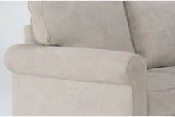 Athos Cream 86" Queen Sleeper Sofa -Living Room Furniture Shop 305953 beige fabric sleeper detail 46