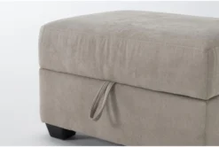 Cream Storage Ottoman -Living Room Furniture Shop 305987 beige fabric ottoman detail 45