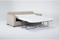 Aramis Cream 75" Full Sleeper Sofa -Living Room Furniture Shop 305988 beige fabric sleeper side 19