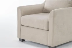 Porthos Cream Chair -Living Room Furniture Shop 306021 beige fabric chair detail 44