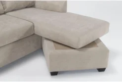 Porthos Cream 80" Queen Sleeper Sofa With Reversible Chaise 12 Porthos Cream 80" Queen Sleeper Sofa With Reversible Chaise -Living Room Furniture Shop 306025 beige fabric reversible sofa chaise detail 45