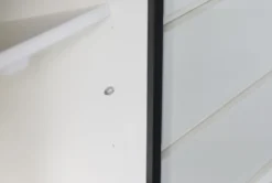 White 3 Drawer 2 Door Sideboard -Living Room Furniture Shop 307279 white wood cabinet detail 48