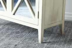 Antique White Reclaimed Pine 2 Door Sideboard -Living Room Furniture Shop 307349 white reclaimed wood cabinet detail 45