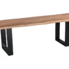 Natural & Black Bench
