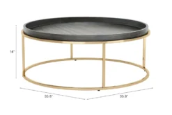Javier Black Tray Coffee Table -Living Room Furniture Shop 307405 detail 50