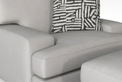 Aidan IV Chenille Chair/Ottoman Set -Living Room Furniture Shop 307520 natural fabric living room set detail 46