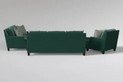 Kayla III Sofa/Loveseat/Chair/Ottoman Set -Living Room Furniture Shop 307541 green velvet living room set back 65
