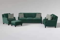 Kayla III Sofa/Loveseat/Chair/Ottoman Set
