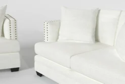Kiara II Sofa/Loveseat/Chair/Ottoman Set -Living Room Furniture Shop 307543 white fabric living room set detail 46