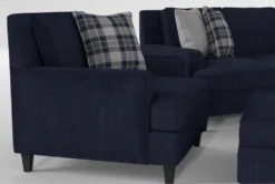 Madalyn II Sofa/Loveseat/Chair/Ottoman Set -Living Room Furniture Shop 307545 blue velvet living room set detail 44
