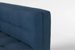Wesley III Velvet Sofa/Loveseat Set 14 Wesley III Velvet Sofa/Loveseat Set -Living Room Furniture Shop 307558 blue fabric living room set detail 45