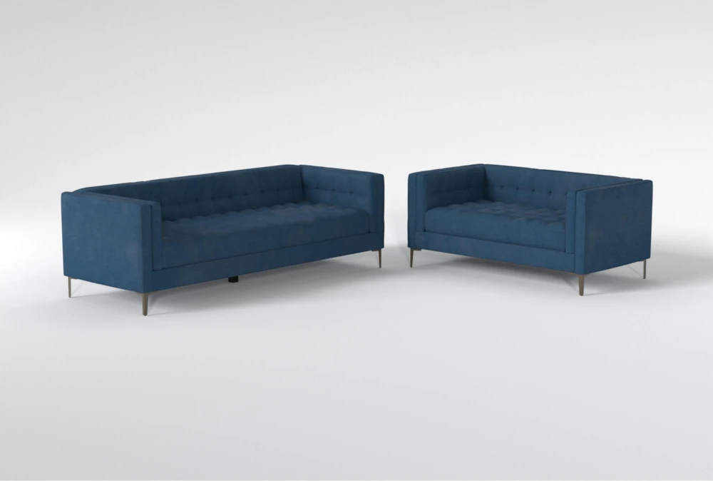 Wesley III Velvet Sofa/Loveseat Set 2 Wesley III Velvet Sofa/Loveseat Set - Image 2