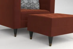 Tate Iv Chair/Ottoman Set -Living Room Furniture Shop 307563 red fabric living room set detail 45