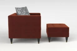 Tate Iv Chair/Ottoman Set -Living Room Furniture Shop 307563 red fabric living room set side 19