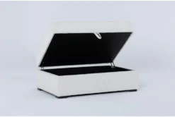 Belinha II Opal Storage Ottoman -Living Room Furniture Shop 307572 white fabric ottoman side 19