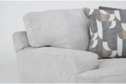 Arlen Sterling 2 Piece Sofa & Oversized Chair Set -Living Room Furniture Shop 307633 grey fabric living room set detail 45