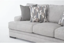 Arlen Sterling 2 Piece Sofa & Oversized Chair Set -Living Room Furniture Shop 307633 grey fabric living room set detail 46