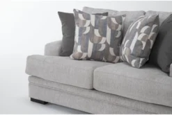 Arlen Sterling 4 Piece Sofa, Loveseat, Chair & Ottoman Set -Living Room Furniture Shop 307634 grey fabric living room set detail 46