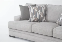 Arlen Sterling 4 Piece Sofa, Loveseat, Chair & Ottoman Set -Living Room Furniture Shop 307634 grey fabric living room set detail 48