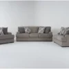 Arlen Marble 3 Piece Sofa, Loveseat & Oversized Chair Set