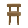 Lauren Cognac Velvet Accent Chair