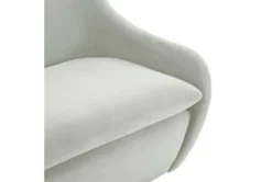 Layne Light Grey Velvet 65" Loveseat -Living Room Furniture Shop 308730 grey fabric settee detail 44 1